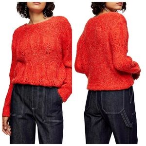 TOP SHOP Fabulous Pointelle soft Warm Sweater from Nordstrom Size 8-10 and 12